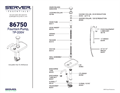 SST TP-200V Fountain Pump 86750 | Parts List