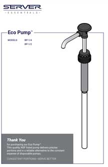 Bottle Pump Manual